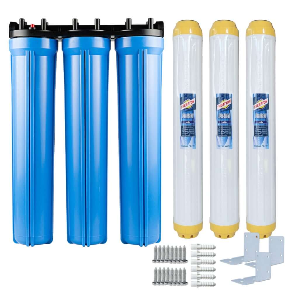 เครื่องกรองน้ำ 3 ขั้นตอน UNI PURE รุ่น UB-306  ขนาด 20 นิ้ว (พร้อมไส้กรอง RSN/RSN/RSN)
